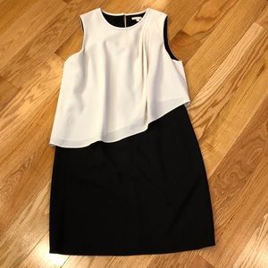 Shoshanna sheath with overlay